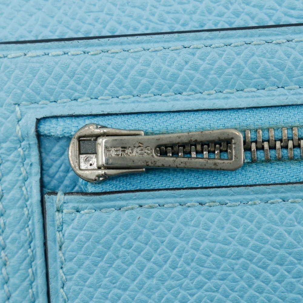 HERMES Blue Bean Wallet - Picture 13 of 15